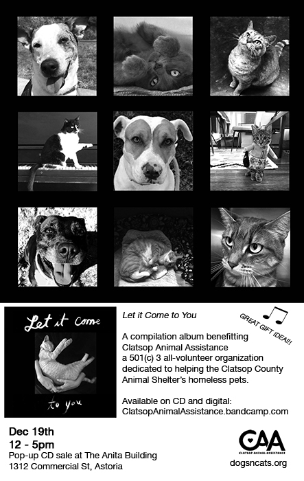 Clatsop Animal Assistance benefit album sale