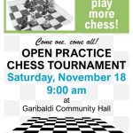 Open Practice Chess Tournament in Garibaldi