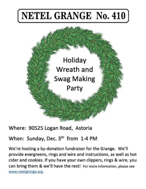 Holiday Wreath and Swag Making Party