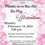 Monday Musical Club of Tillamook Presents "Music is in the Air – Be My Valentine"