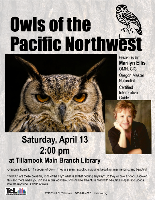 Owls of the Pacific Northwest - Presented by Marily Ellis