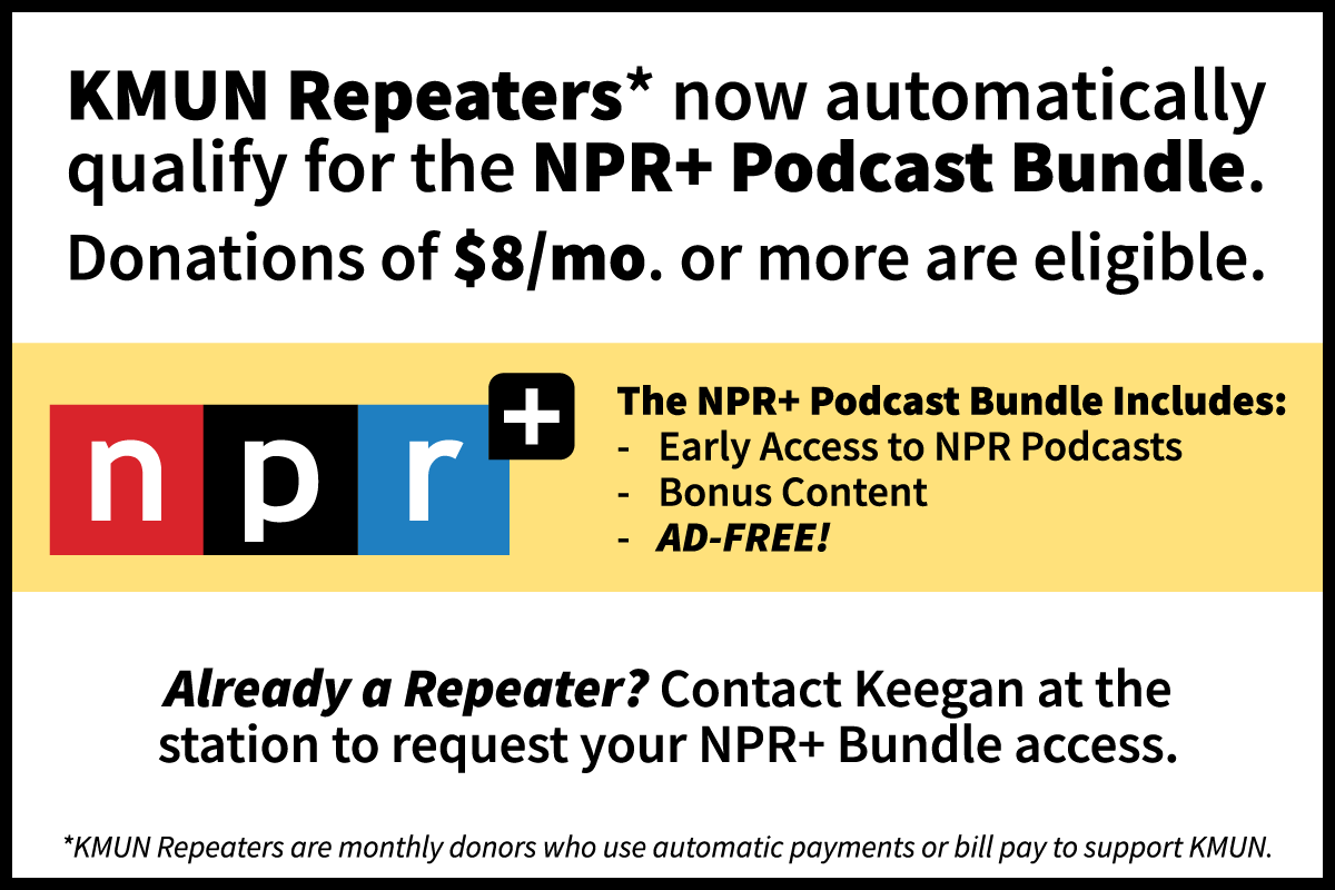 Repeaters now automatically qualify for NPR+ podcast bundle click here for more info