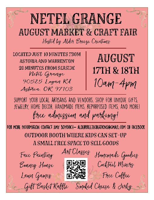 Netel Grange August Market and Craft Fair