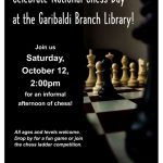 Celebrate National Chess Day at Garibaldi Branch Library