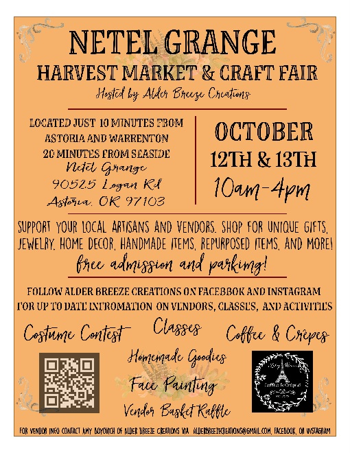 Netel Grange October Market and Craft Fair