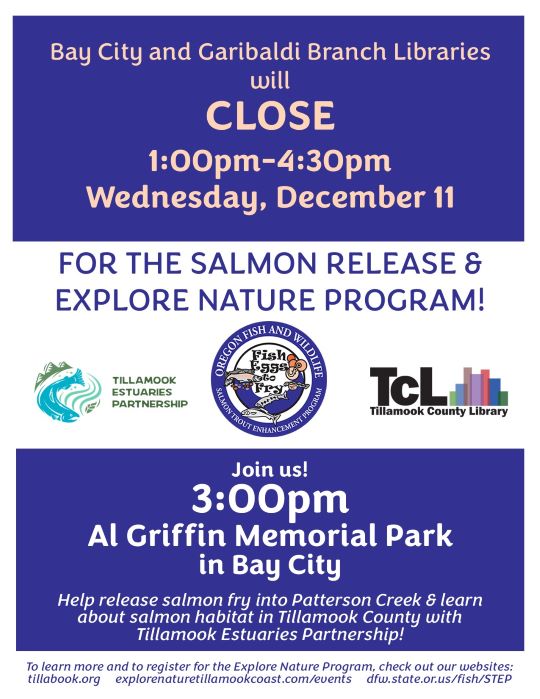 Spring Chinook Salmon Release and Explore Nature Program