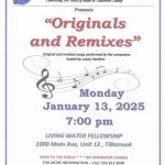 Monday Musical Club of Tillamook - January Program “Originals and Remixes”