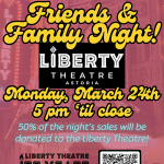 Liberty Theatre McMenamins Friends and Family Benefit Night