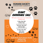 Giant GRRRRAGE Sale at the South Pacific County Humane Society