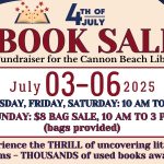 4th of July Fundraiser Book Sale at Cannon Beach Library