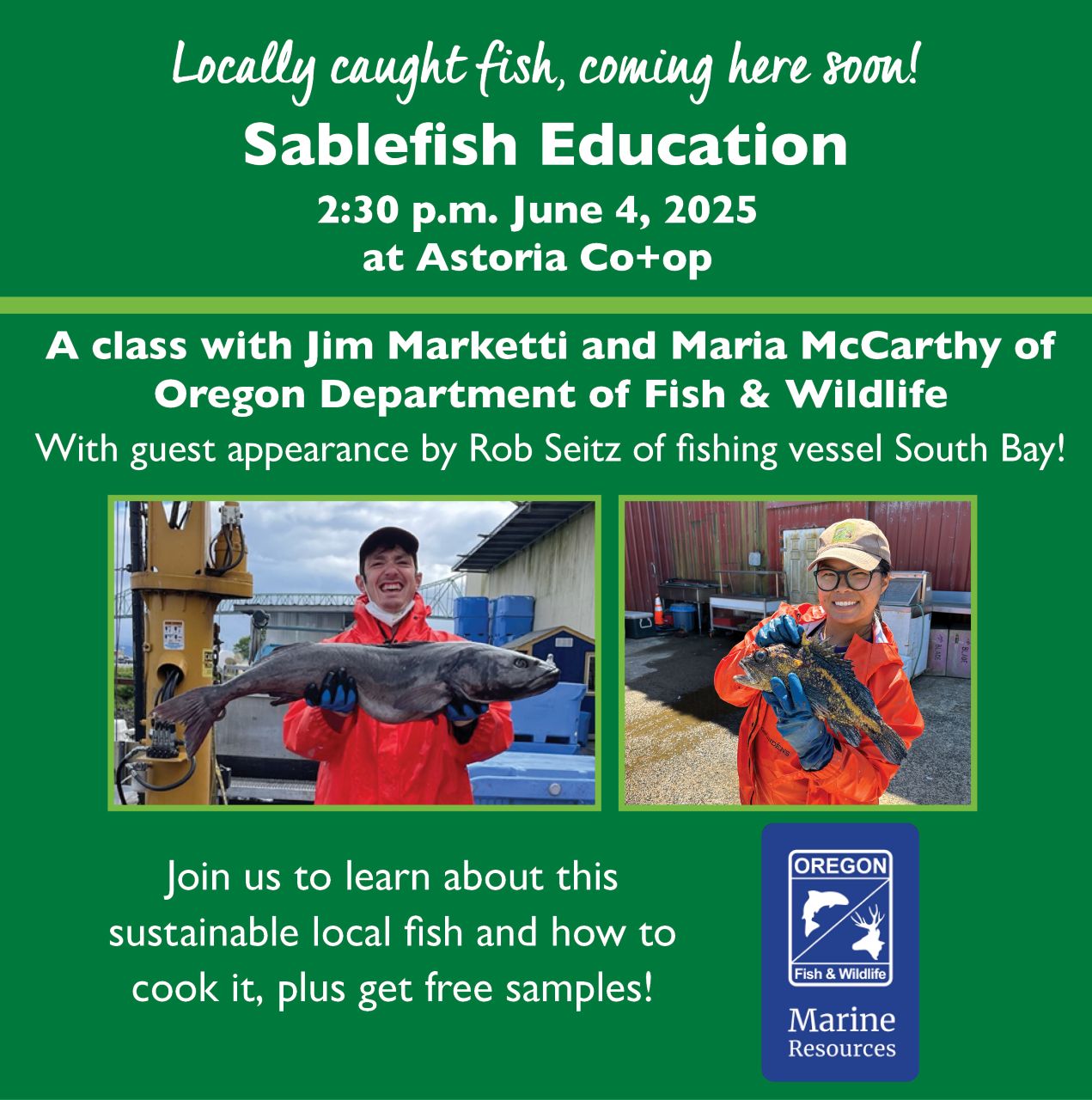 Sablefish Education and Samples