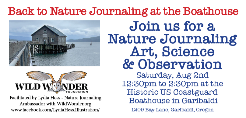 Nature Journaling at the Garibaldi Historic Boathouse