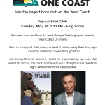 One Book, One Coast: Pop-up Book Club