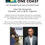 One Book, One Coast: Author Talk Viewing Party