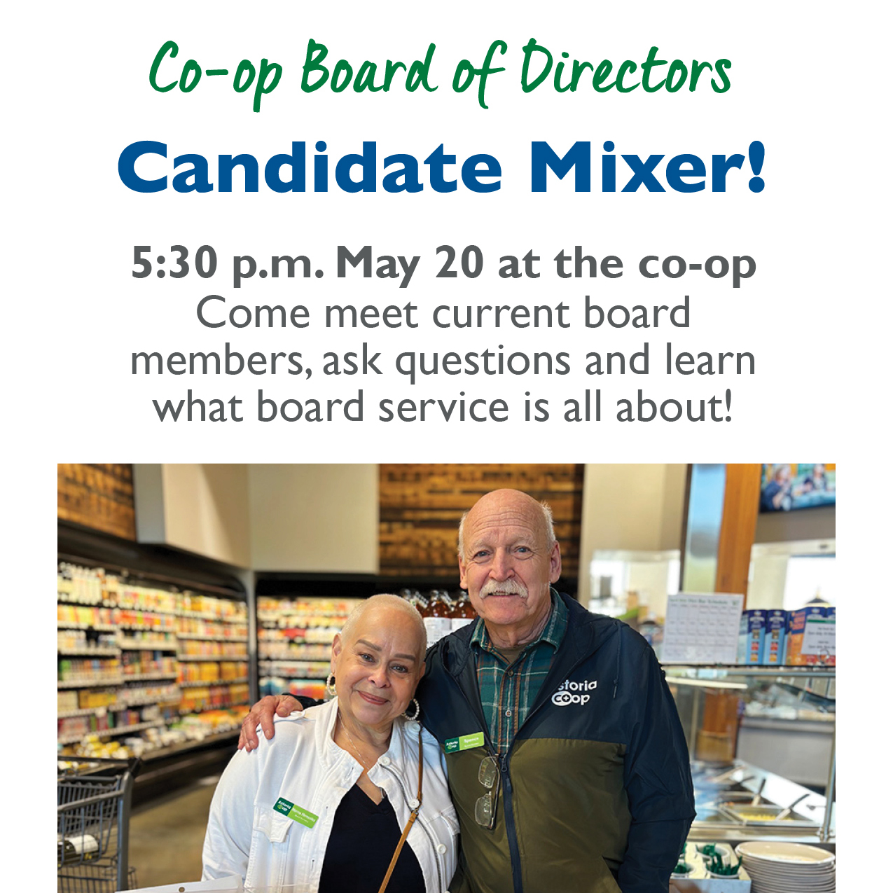 Astoria Co+op Board Candidate Mixer