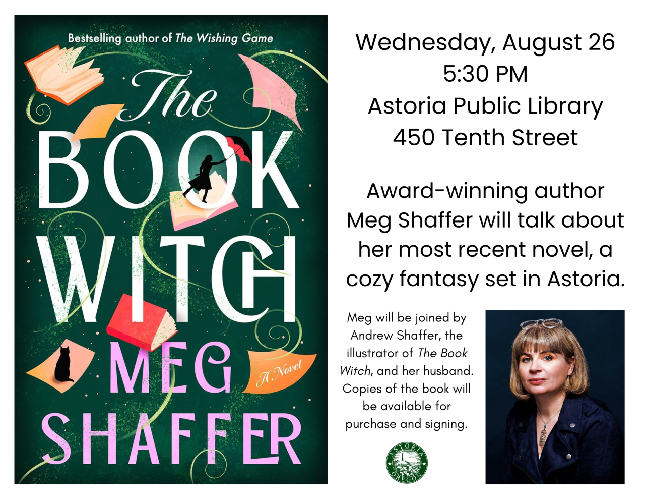 The Book Witch: Author Talk by Meg Shaffer