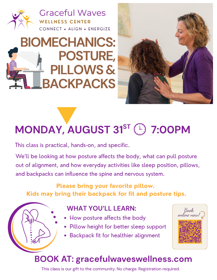 Biomechanics: Posture, Pillows and Backpacks